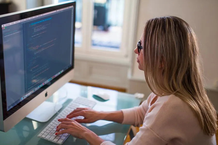 IT professional managing business technology systems